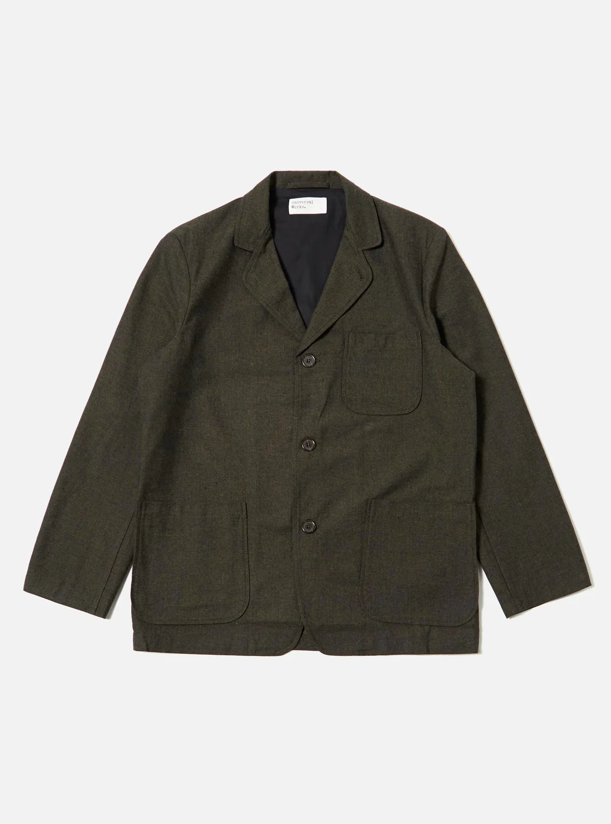 Olive Lucca Suiting Three Button Jacket
