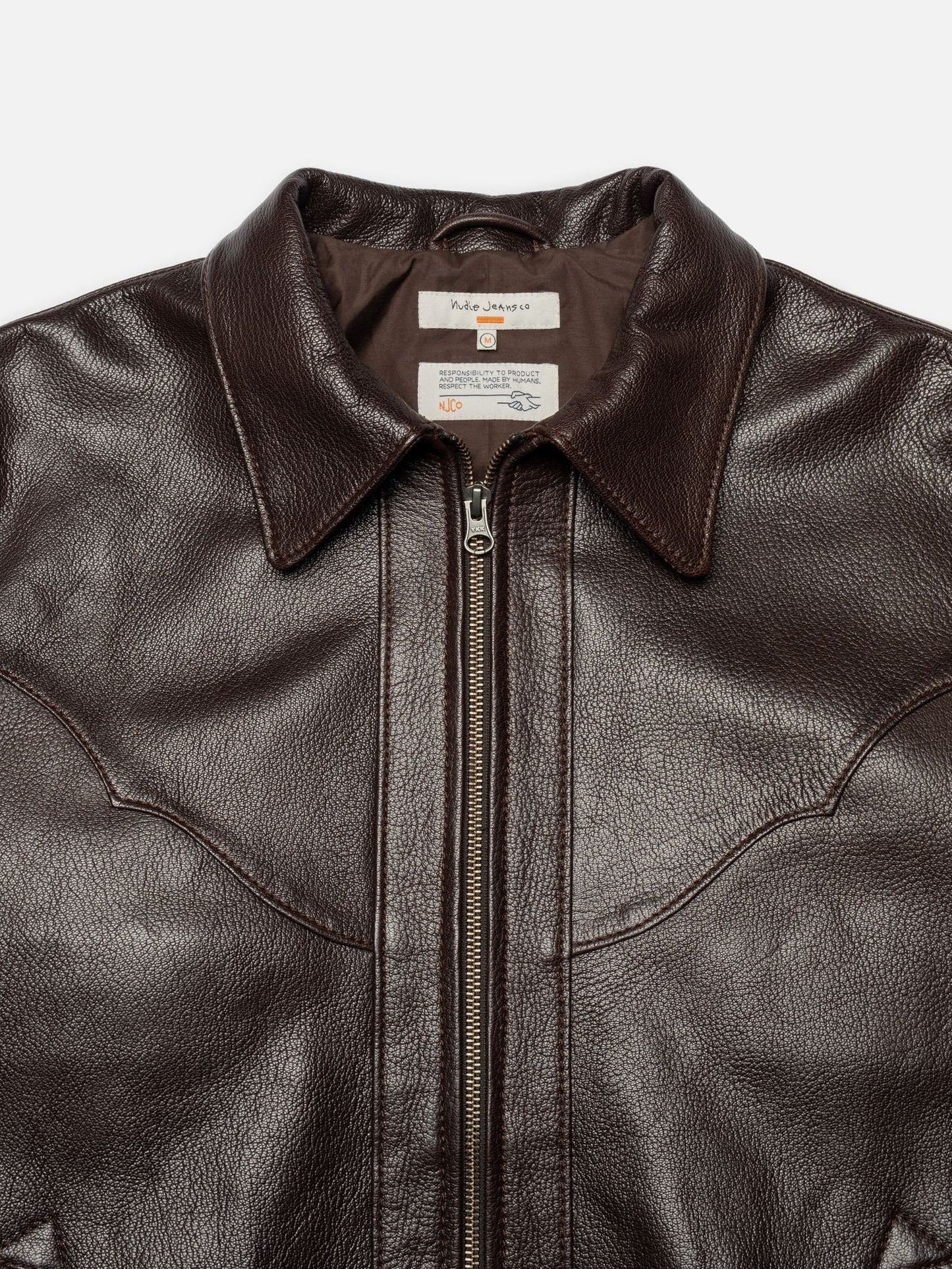 Joppe Western Leather Jacket Brown