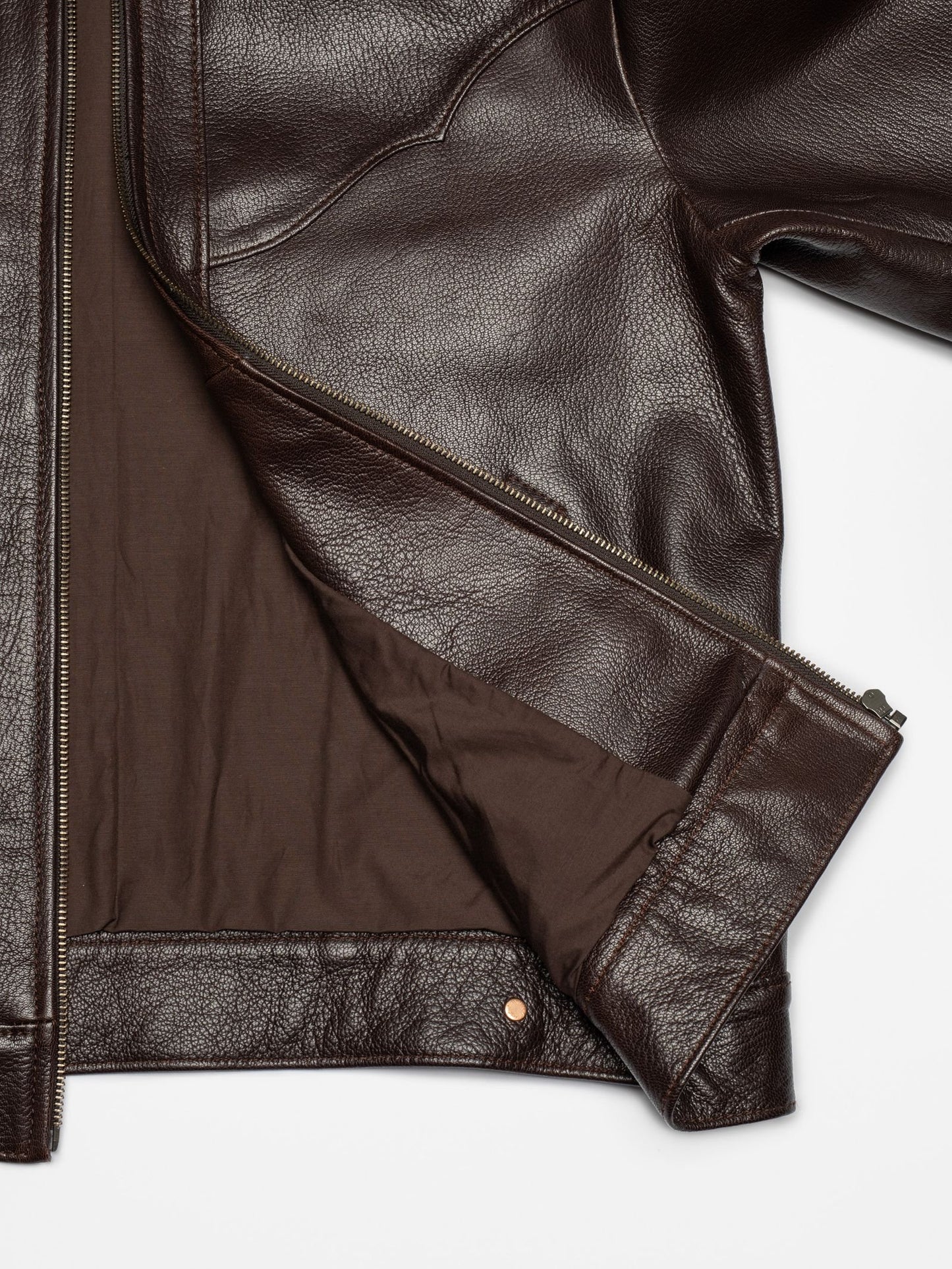 Joppe Western Leather Jacket Brown