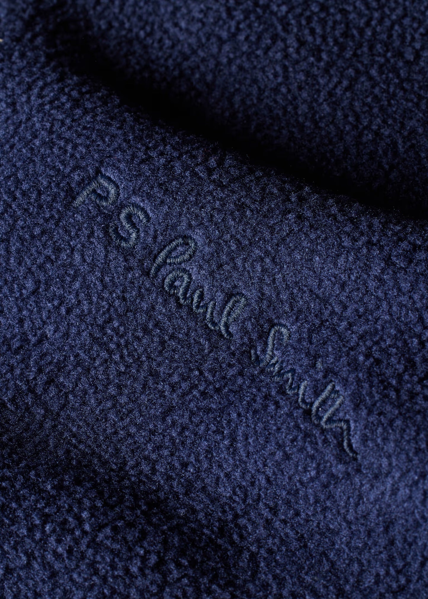 Navy Fleece-Panel Zip Sweatshirt
