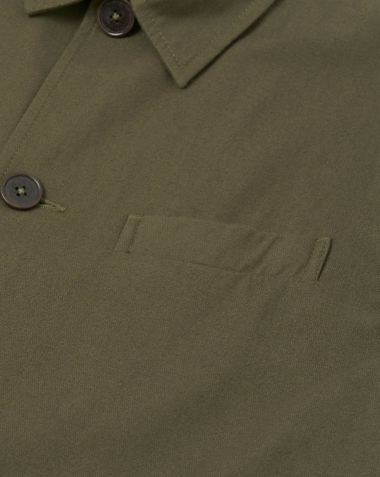 Olive Brushed Moleskin Franck Jacket