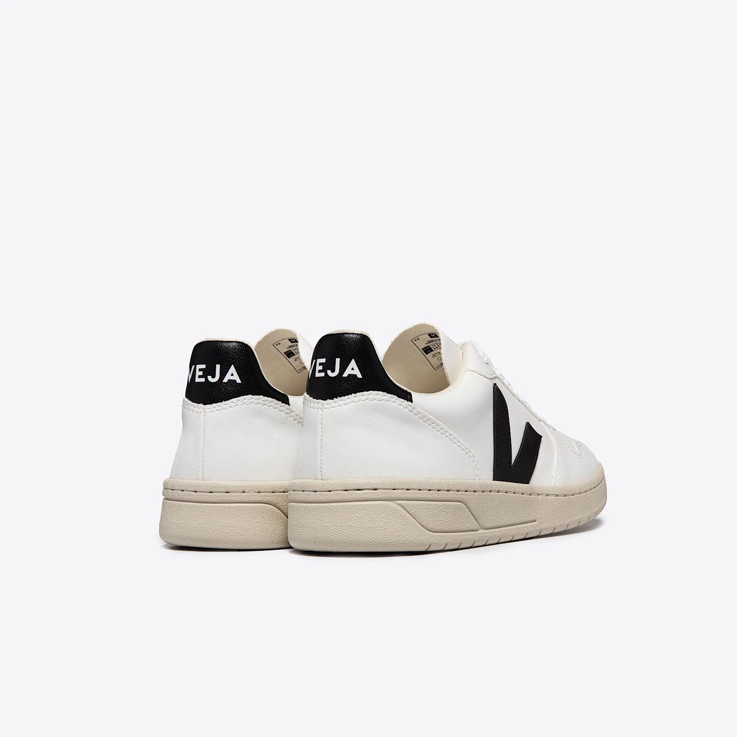 VEJA MENS V-10 CWL WHITE BLACK