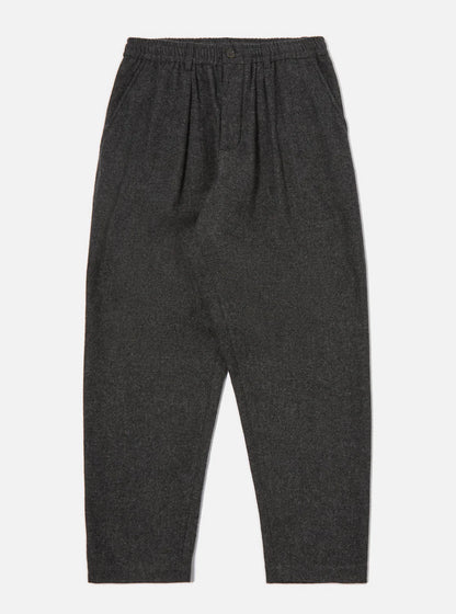 Grey Anders Wool Upcycled Pleated Track Pant