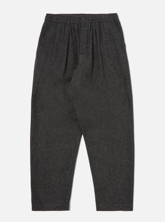 Grey Anders Wool Upcycled Pleated Track Pant