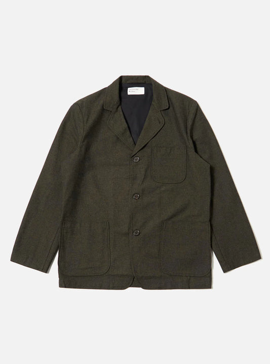 Olive Lucca Suiting Three Button Jacket