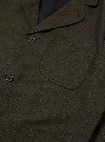 Olive Lucca Suiting Three Button Jacket
