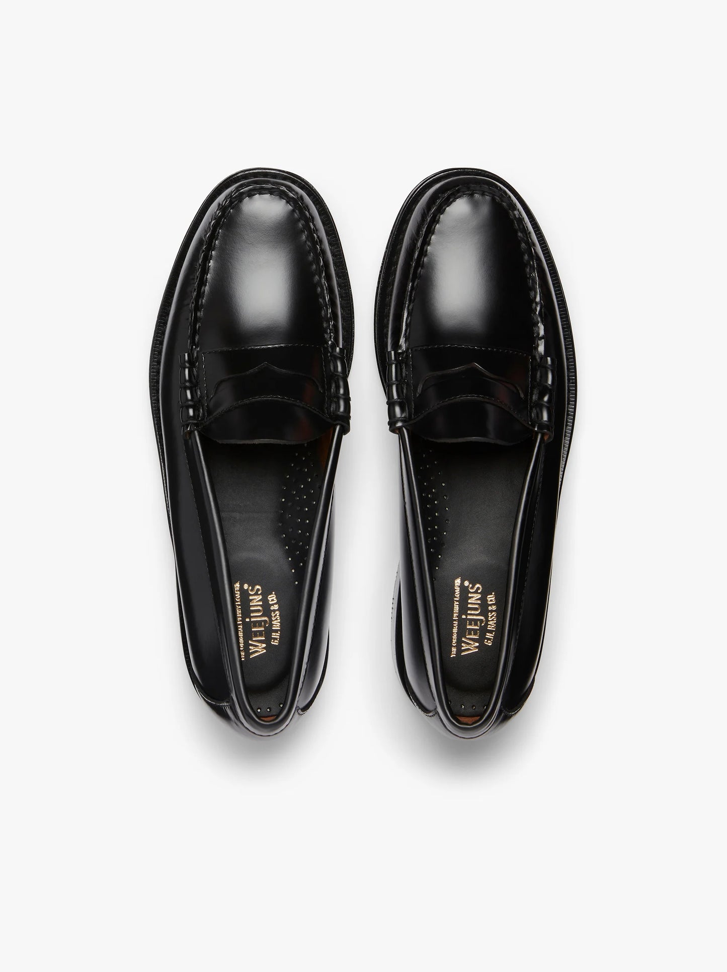 Weejuns Larson Penny Loafers Black Leather
