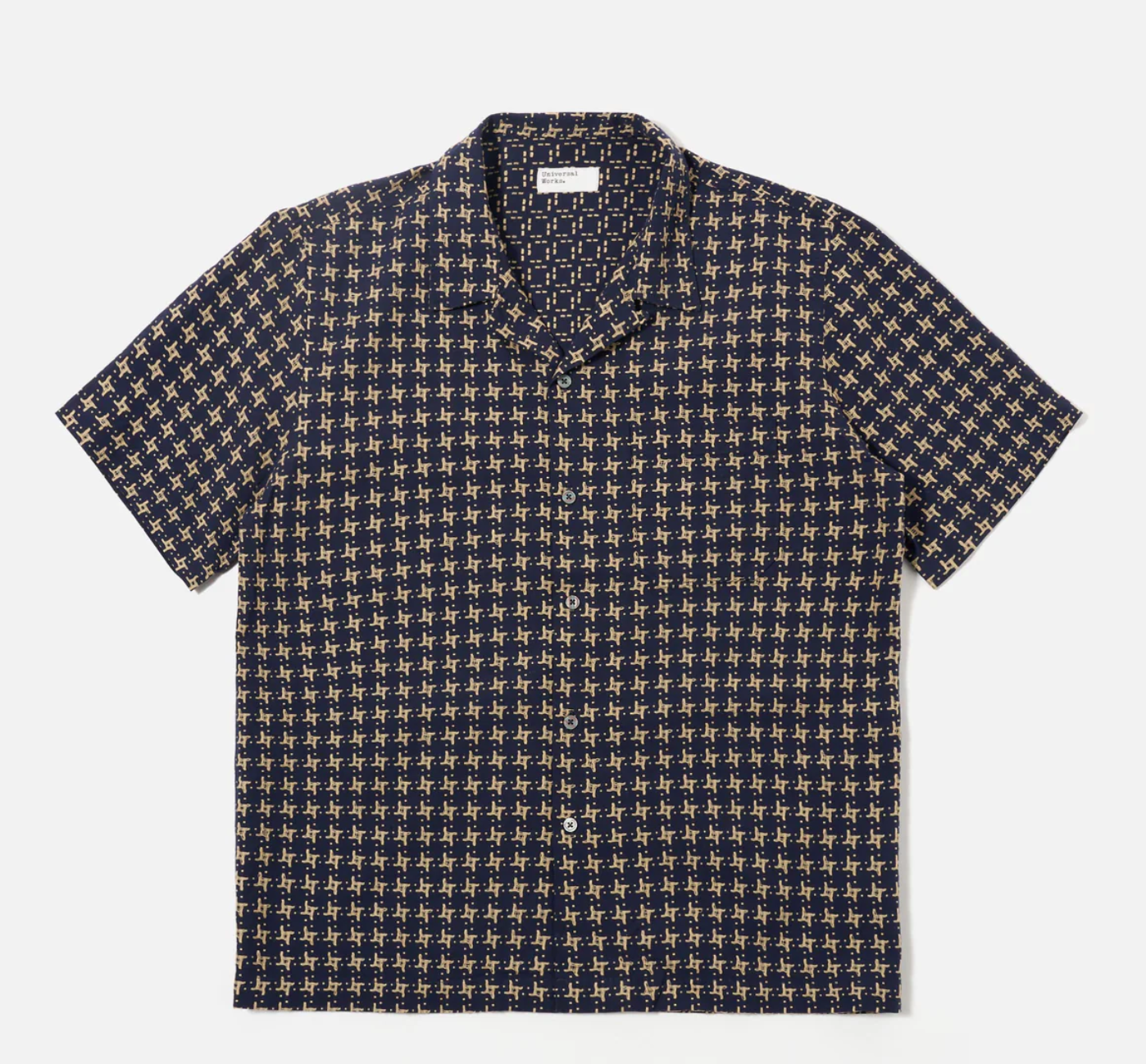 Navy/Sand Rhodes 8 Cotton Road Shirt