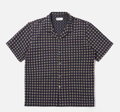 Navy/Sand Rhodes 8 Cotton Road Shirt