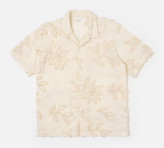 Ecru 3D Flower Road Shirt