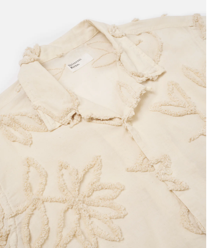 Ecru 3D Flower Road Shirt