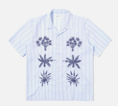 Soft Blue Mc Stripe Road Trip Shirt