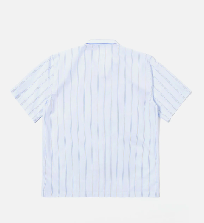 Soft Blue Mc Stripe Road Trip Shirt