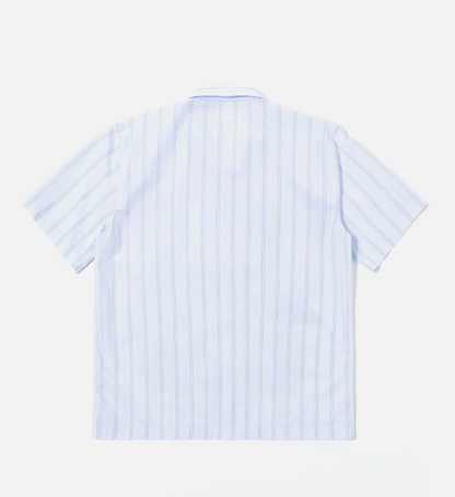 Soft Blue Mc Stripe Road Trip Shirt