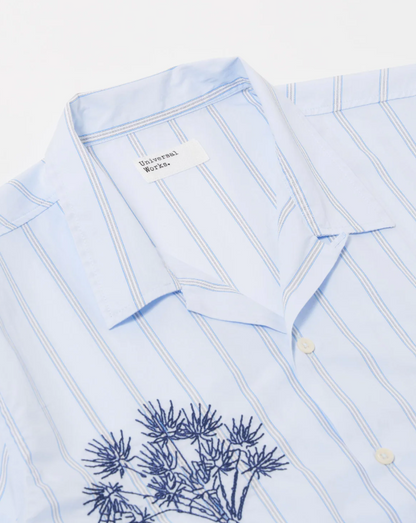 Soft Blue Mc Stripe Road Trip Shirt