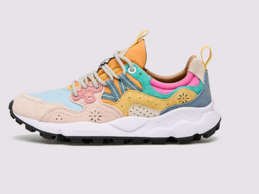 YAMANO WOMEN'S PINK & BLUE TRAINERS