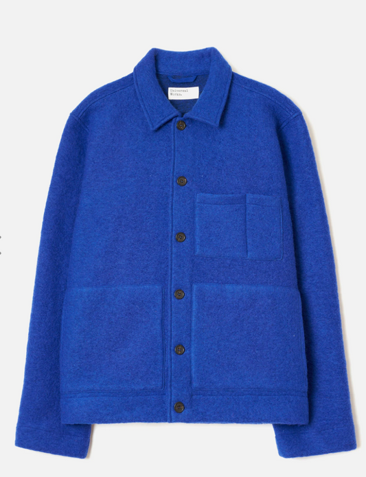 Wool Fleece Uniform Jacket - Blue