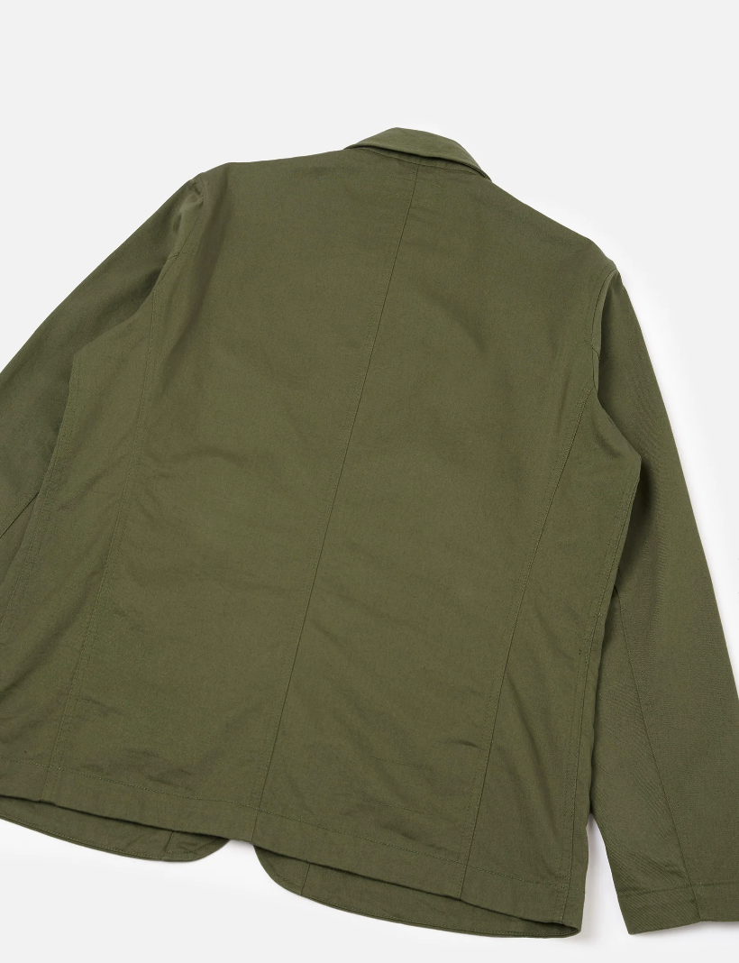Bakers Jacket Olive Green Twill