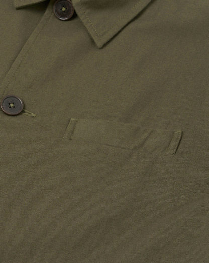 Olive Brushed Moleskin Franck Jacket