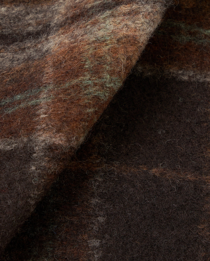 Brown Pino Wool Fleece Cardigan