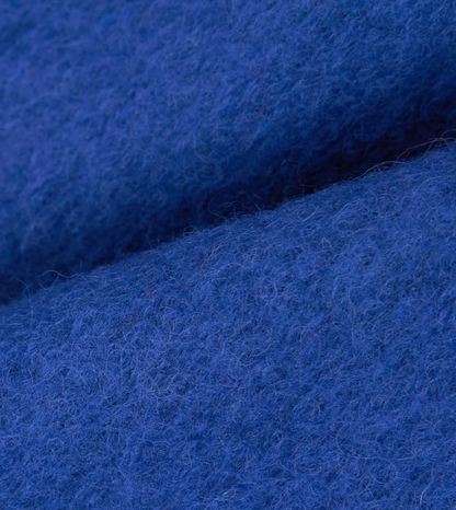Blue Wool Fleece Cardigan