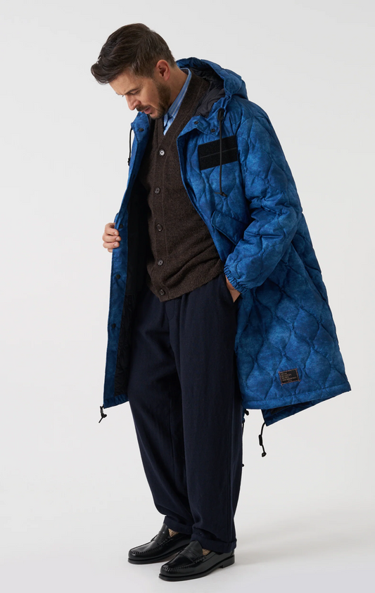 TAION x Universal Works Cloud Camo Military Hard Shell Down Mod Parka