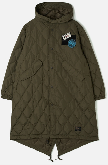 TAION x Universal Works Olive Military Hard Shell Down Mod Parka