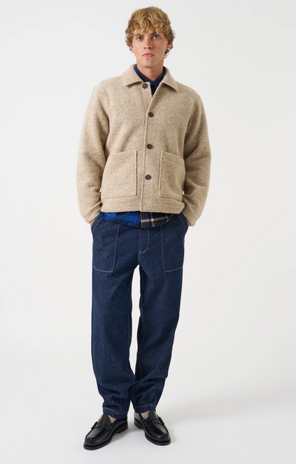 Fawn Wool Fleece Rams Jacket